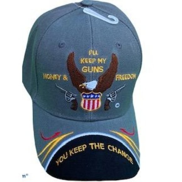KYS Design CAP | Accessories | 2nd Amendment Ill Keep My Guns Gray ...